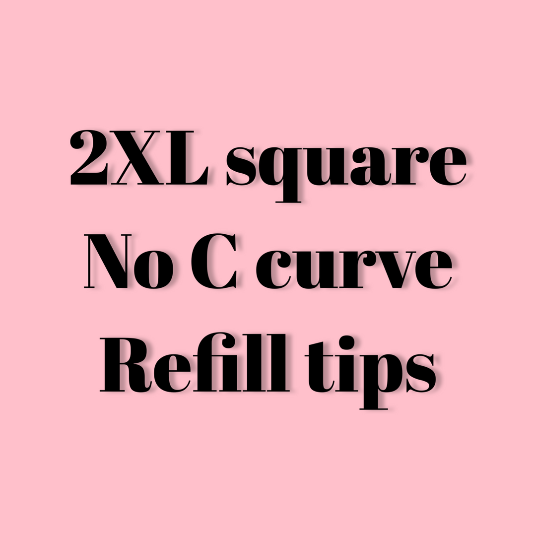 2XL SQUARE NO C CURVE REFILL TIPS