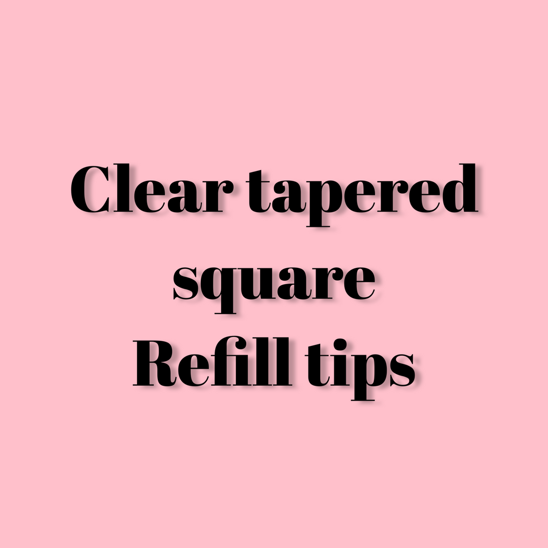 CLEAR TAPERED SQUARE REFILLS TIPS