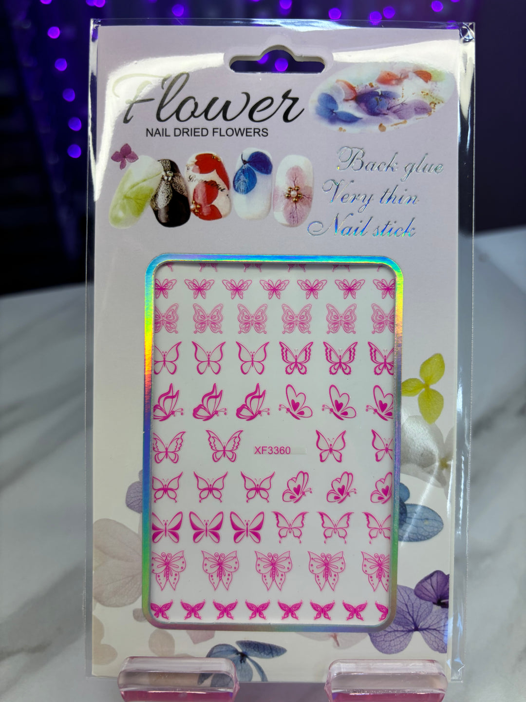 PINK BUTTERFLY STICKER