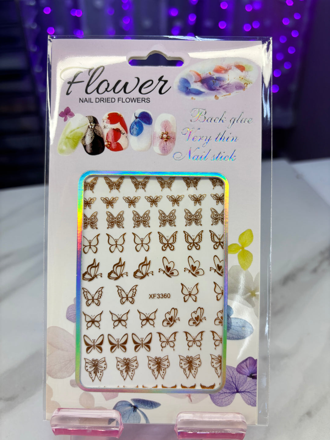 GOLD BUTTERFLY STICKER