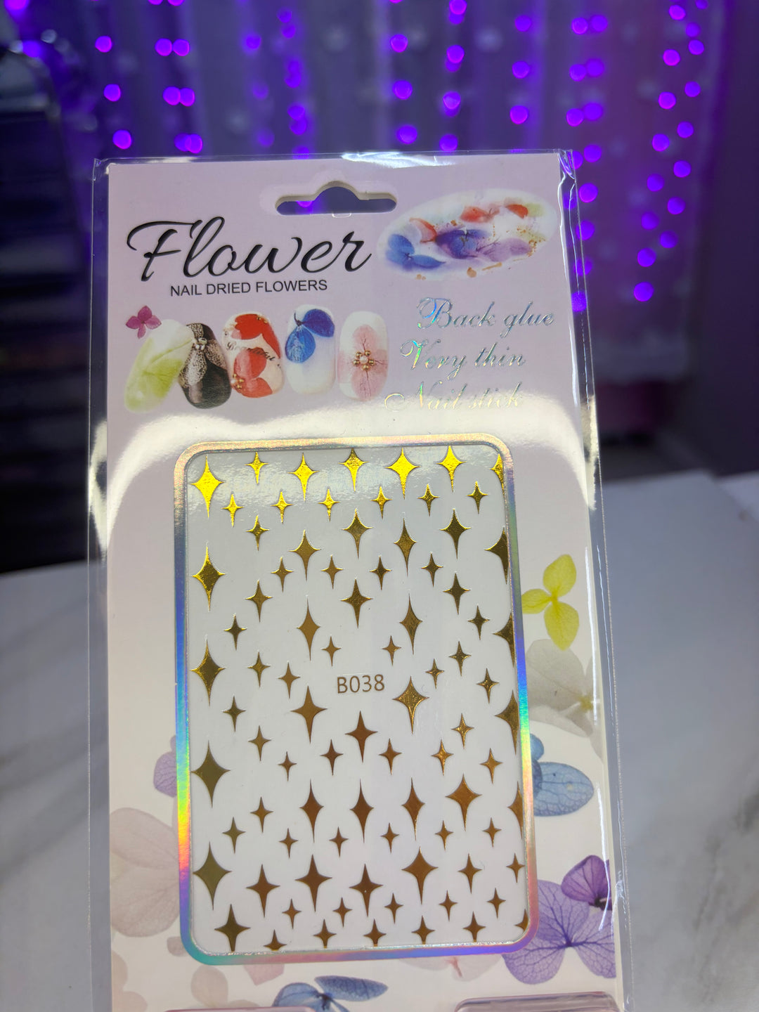 GOLD STAR NAIL STICKER
