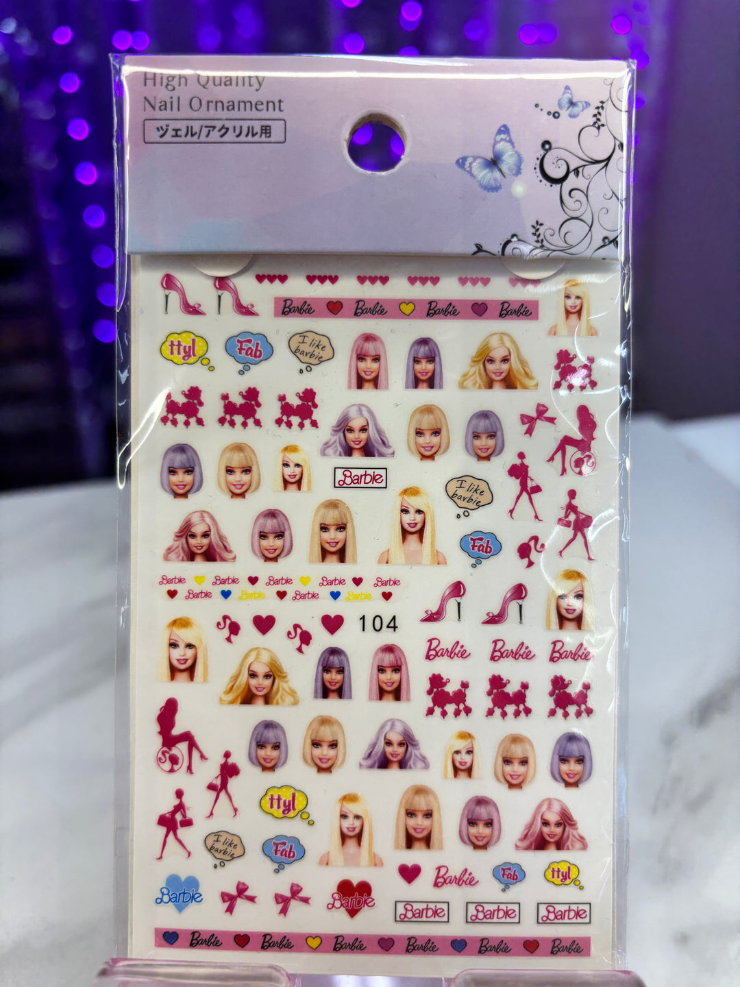 PINK NAIL STICKER