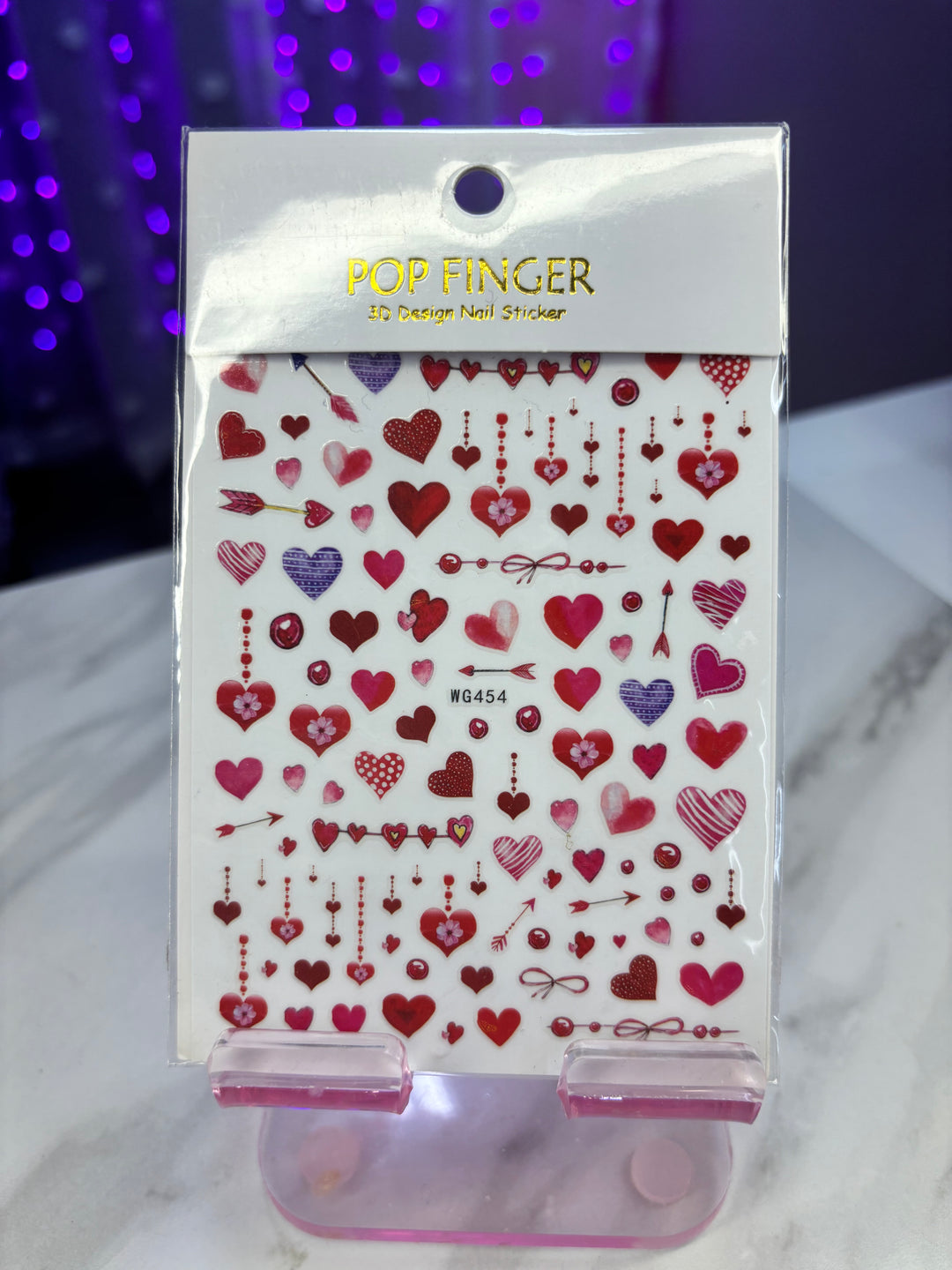 HEART NAIL STICKER