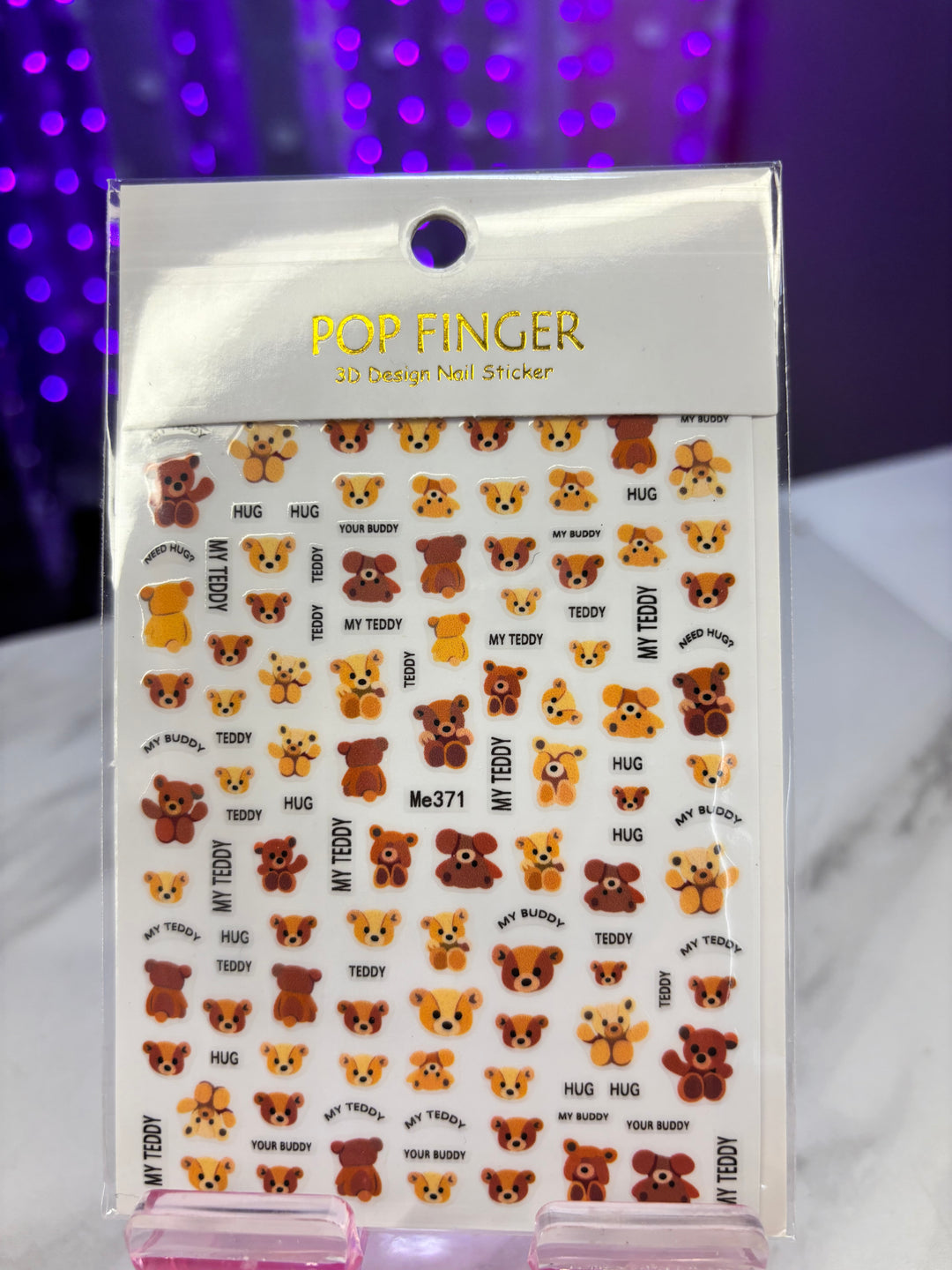 BEAR NAIL STICKER