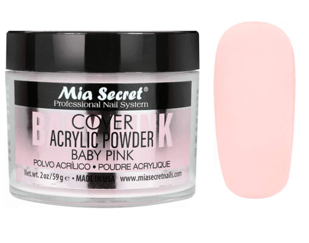 MIA SECRET 2 OZ COVER BABY PINK ACRYLIC POWDER