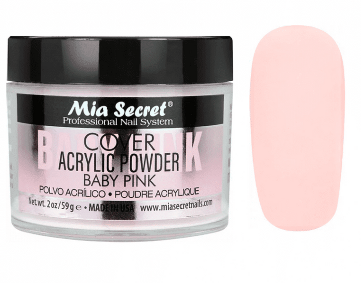 MIA SECRET 2 OZ COVER BABY PINK ACRYLIC POWDER