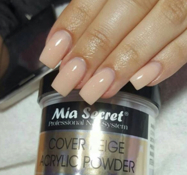 MIA SECRET 2 OZ COVER BEIGE NUDE ACRYLIC POWDER
