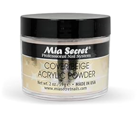 MIA SECRET 2 OZ COVER BEIGE NUDE ACRYLIC POWDER