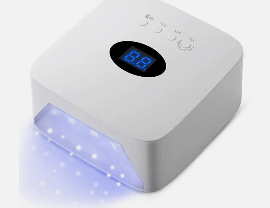 RECHARGABLE WHITE SQUARE LED LAMP 54 WATT