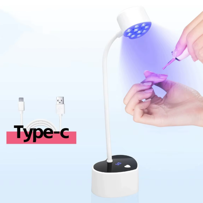 RECHARGABLE WHITE HEART SHAPE LED LAMP