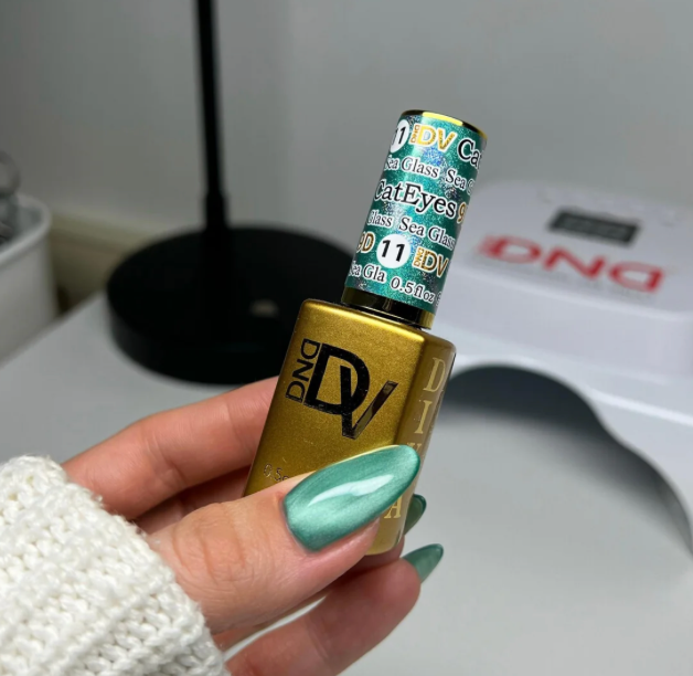 DND CAT EYE GEL 11 MINT GREEN