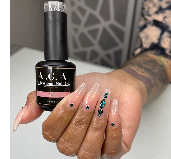 A.G.A GEL POLISH #349 (sheer nude )