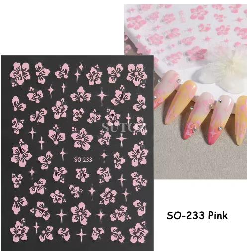 PINK FLOWER STICKER