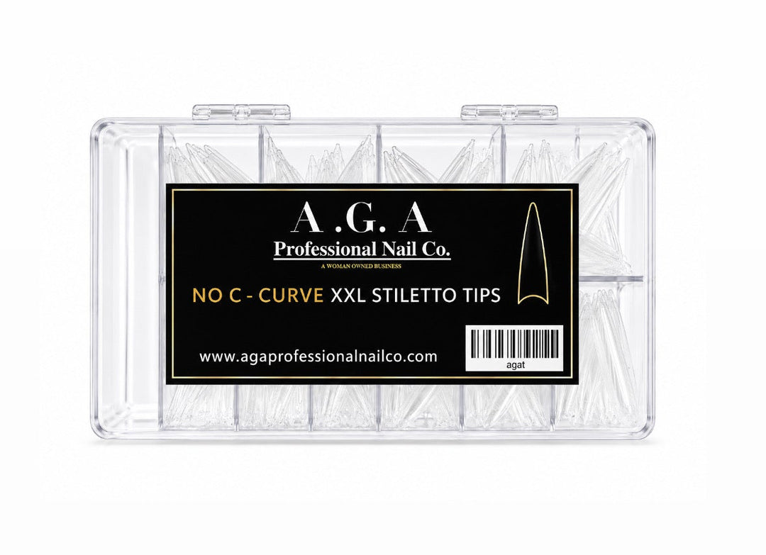 A.G.A NO -C CURVE STILETTO HALF COVER TIPS