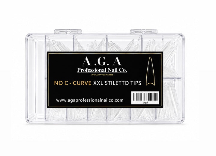 A.G.A NO -C CURVE STILETTO HALF COVER TIPS