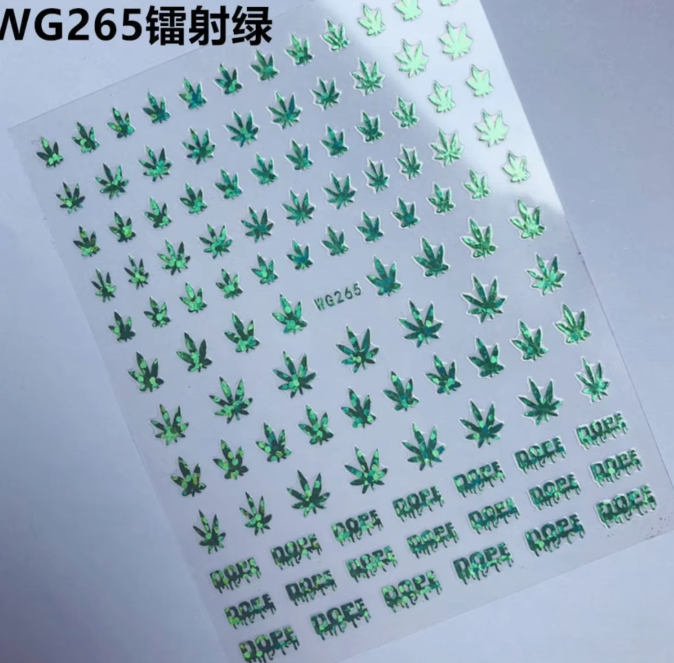 GREEN MJ STICKER