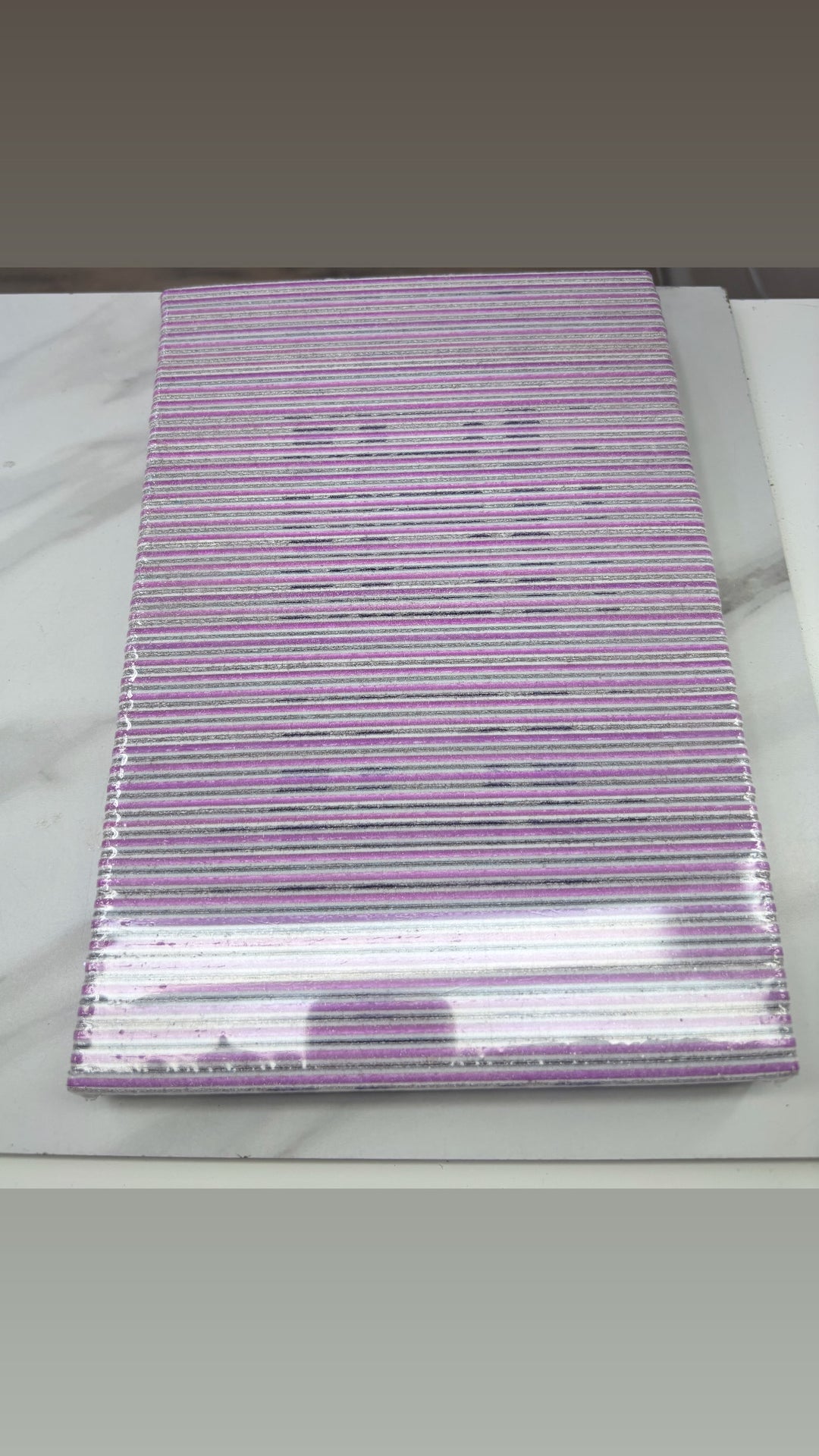 PROFESSIONAL NAIL FILE JUMBO SQUARE ZEBRA 80/80