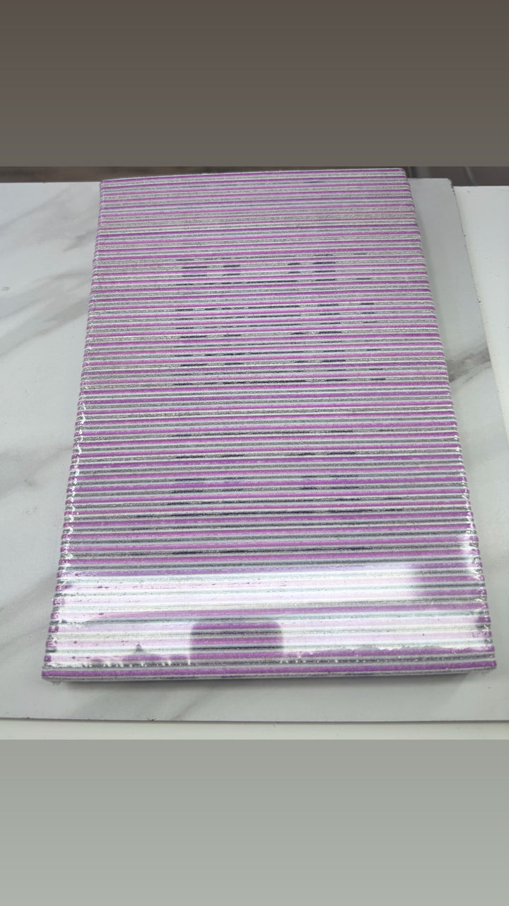 PROFESSIONAL NAIL FILE JUMBO SQUARE ZEBRA 80/80