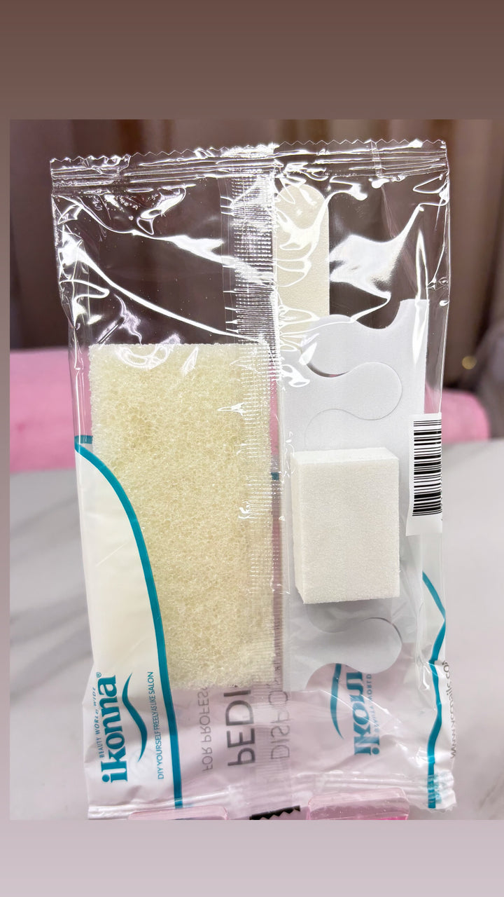 Ikonna 4 pc disposable pedicure pack