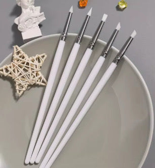 5 pc white silicon tool set