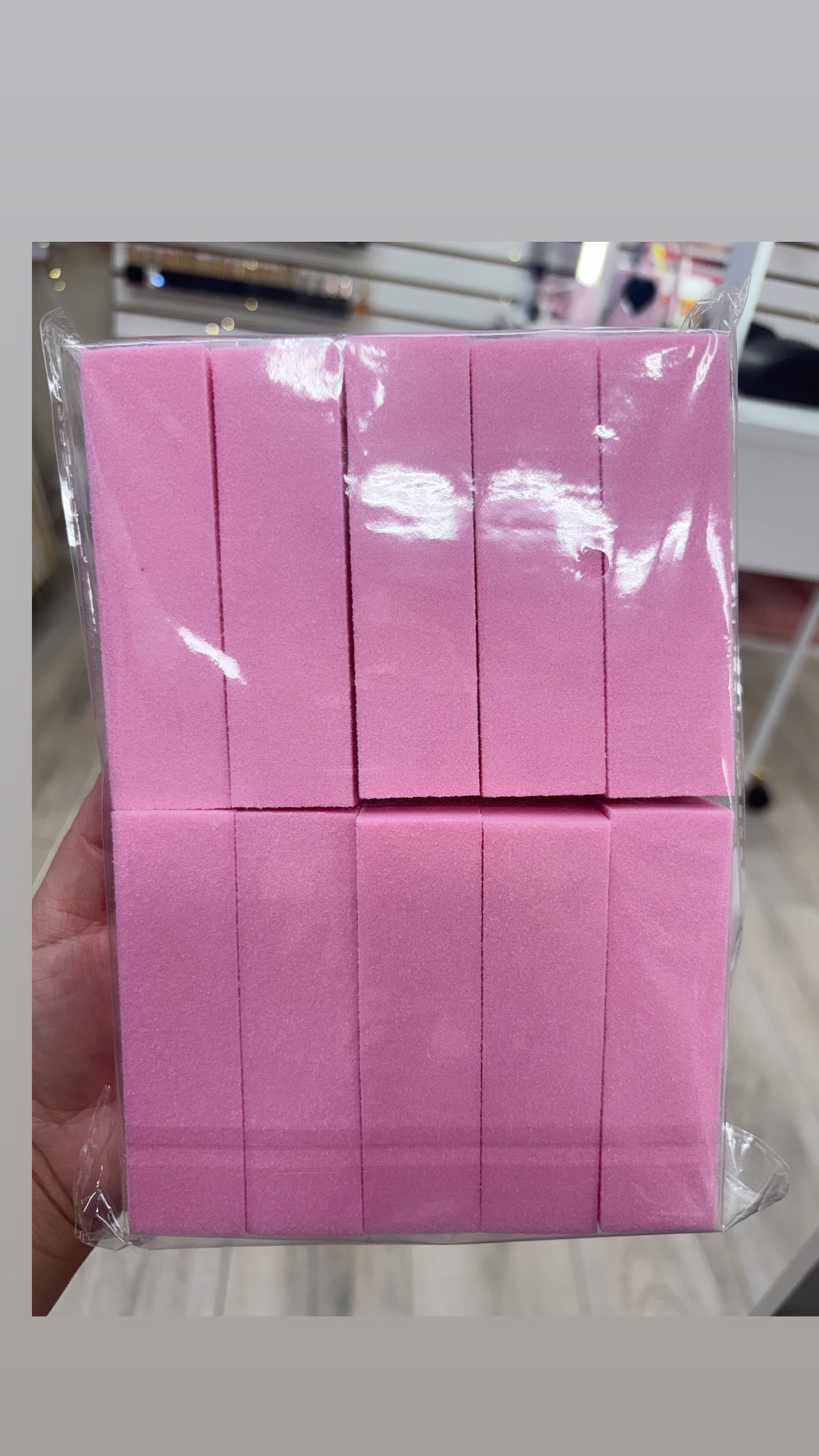 PINK NAIL BUFFER BLOCK FOR NAILS