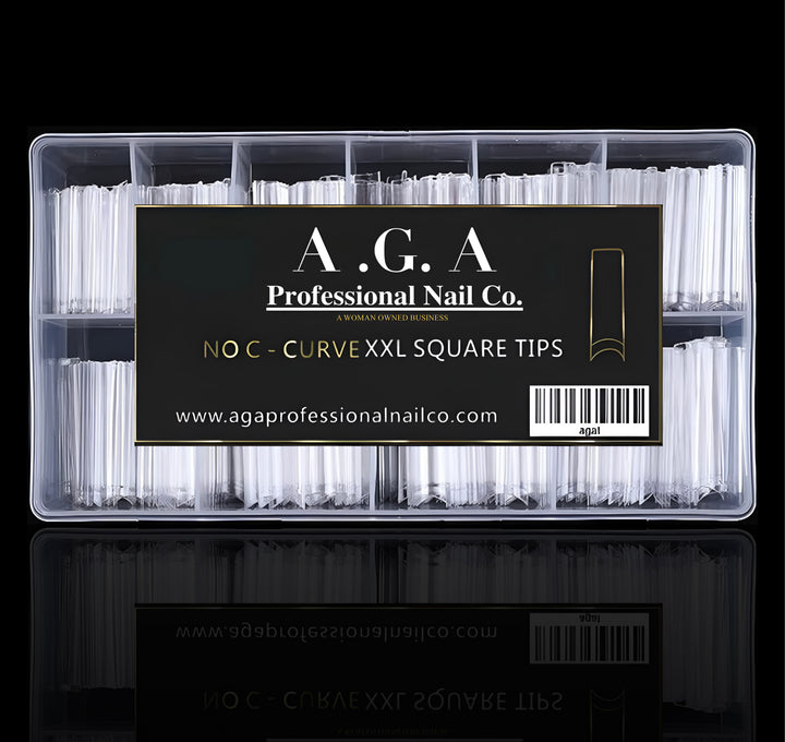 2XL NO C CURVE SQUARE TIPS