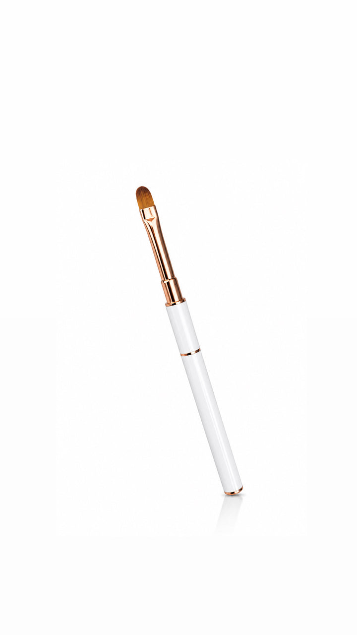 DOUBLE ENDED WHITE GEL BRUSH + SPATULA
