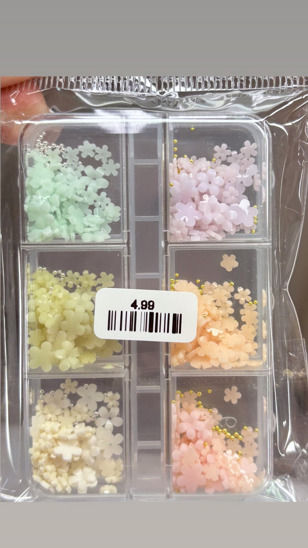 PASTEL 3D RESIN FLOWER ( 6 GRID )