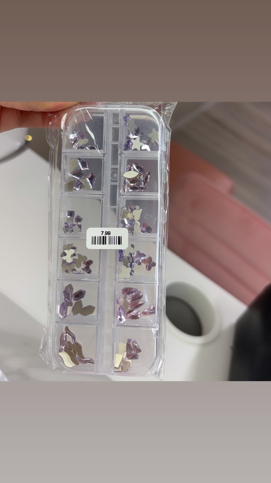 LIGHT PURPLE RHINESTONE MIX