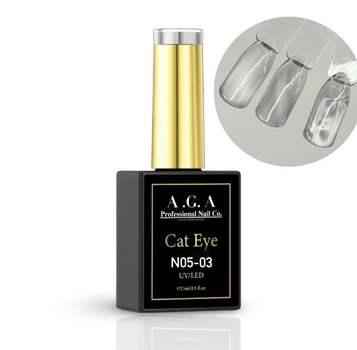 A.G.A CAT EYE GEL POLISH # N05-03 THIN  SILVER