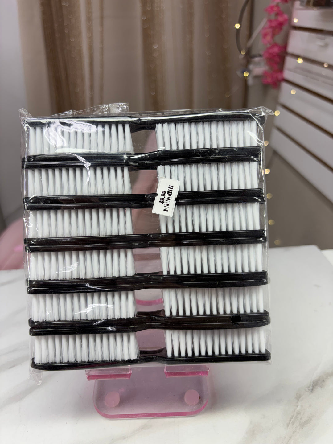 12 pack black  manicure brush