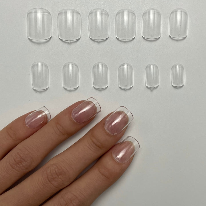 A.G.A FULL COVER NATURAL XS SQUARE TIPS