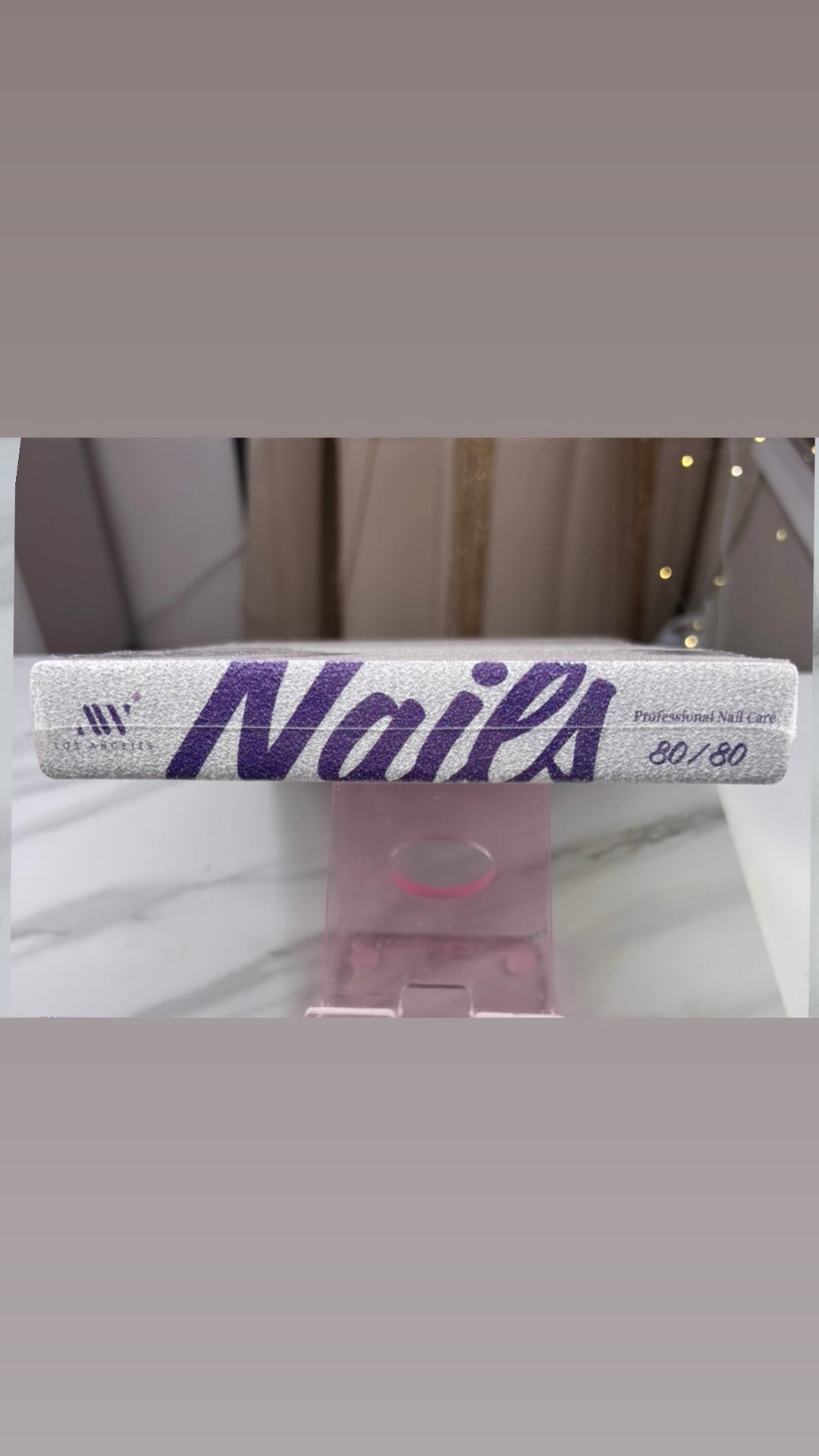PROFESSIONAL NAIL FILE JUMBO SQUARE ZEBRA 80/80
