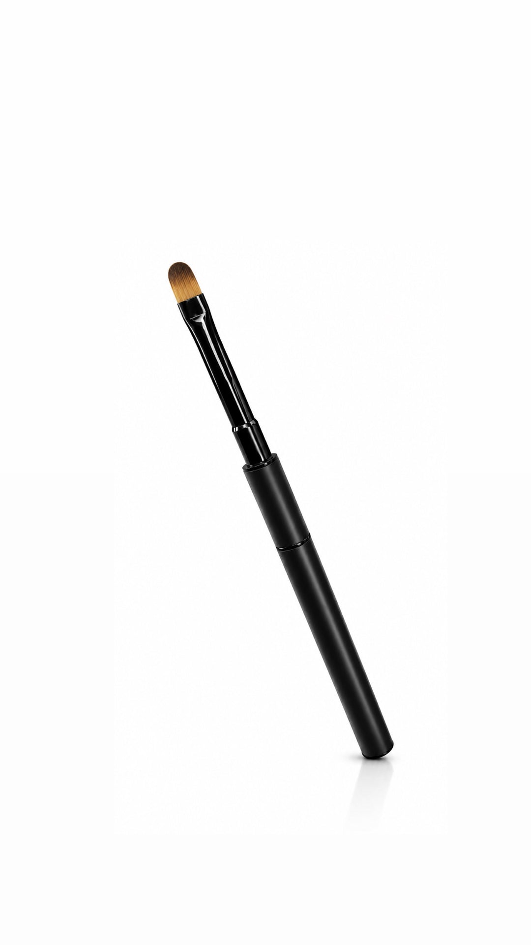 DOUBLE ENDED GEL BRUSH + SPATULA MATTE BLACK