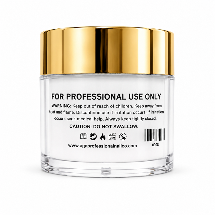 A.G.A  4 OZ WHTIE ACRYLIC POWDER