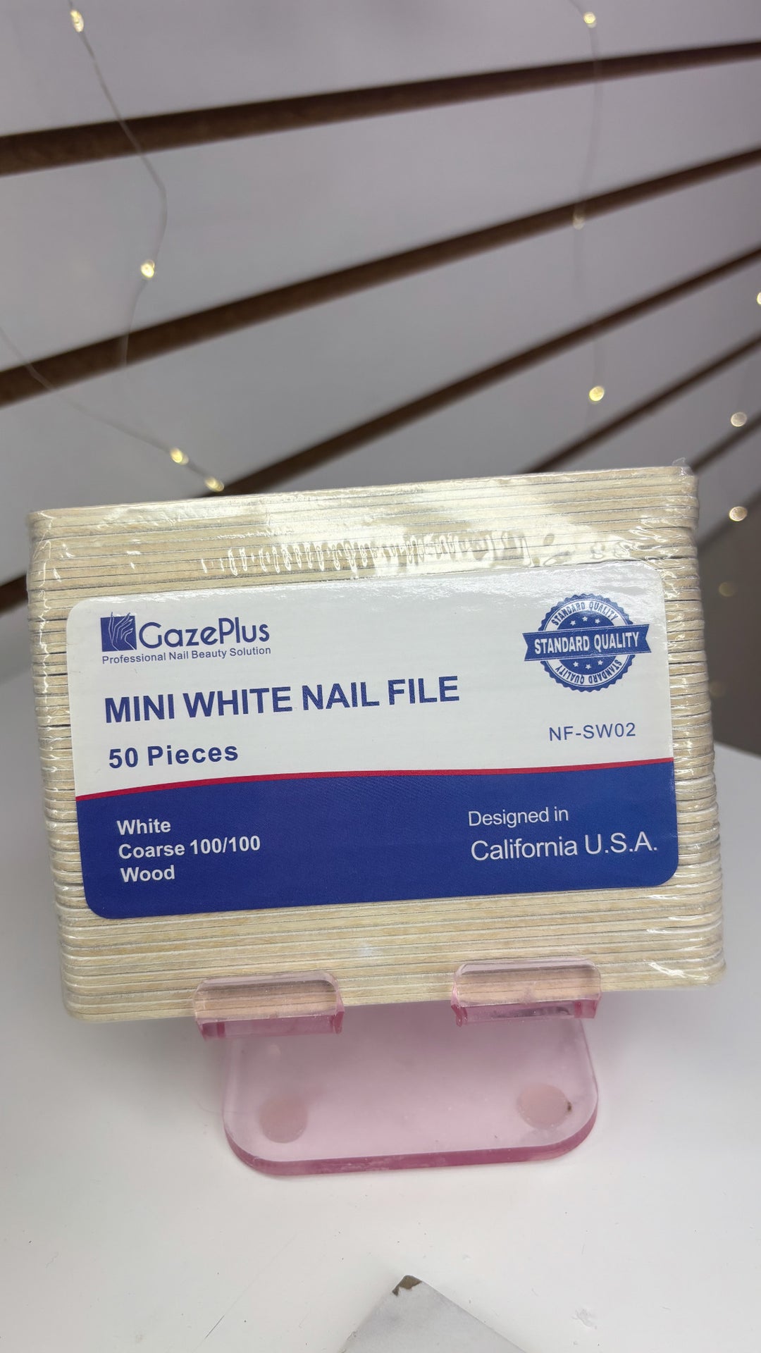 GAZE PLUS 100/100 WHITE MINI NAIL FILE