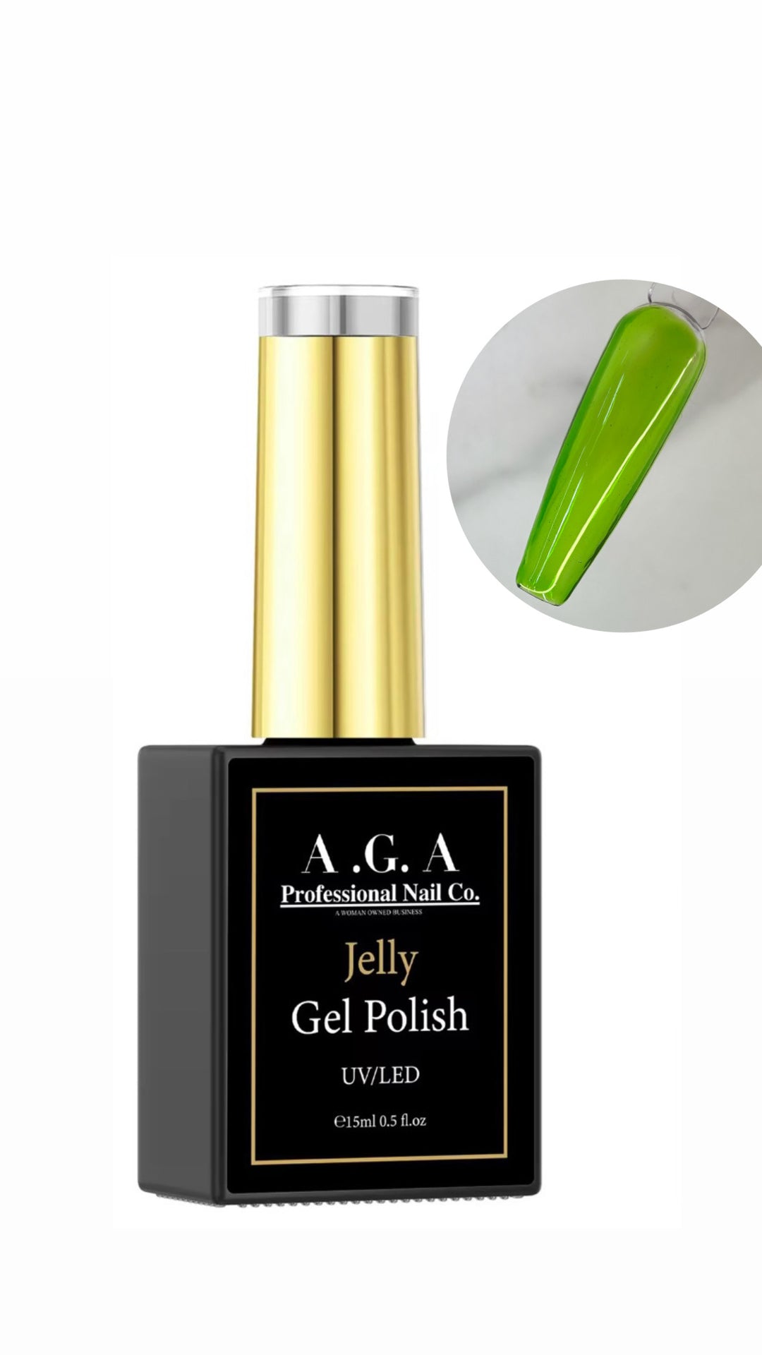 A.G.A JELLY POLISH #2 GREEN