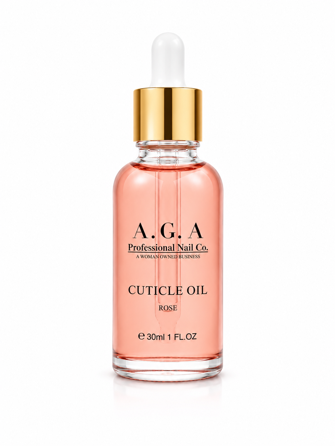 A.G.A 1oz ROSE  CUTICLE OIL DROPPER