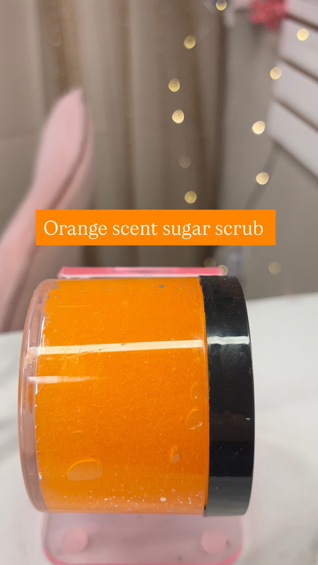 Orange scent sugar scrub