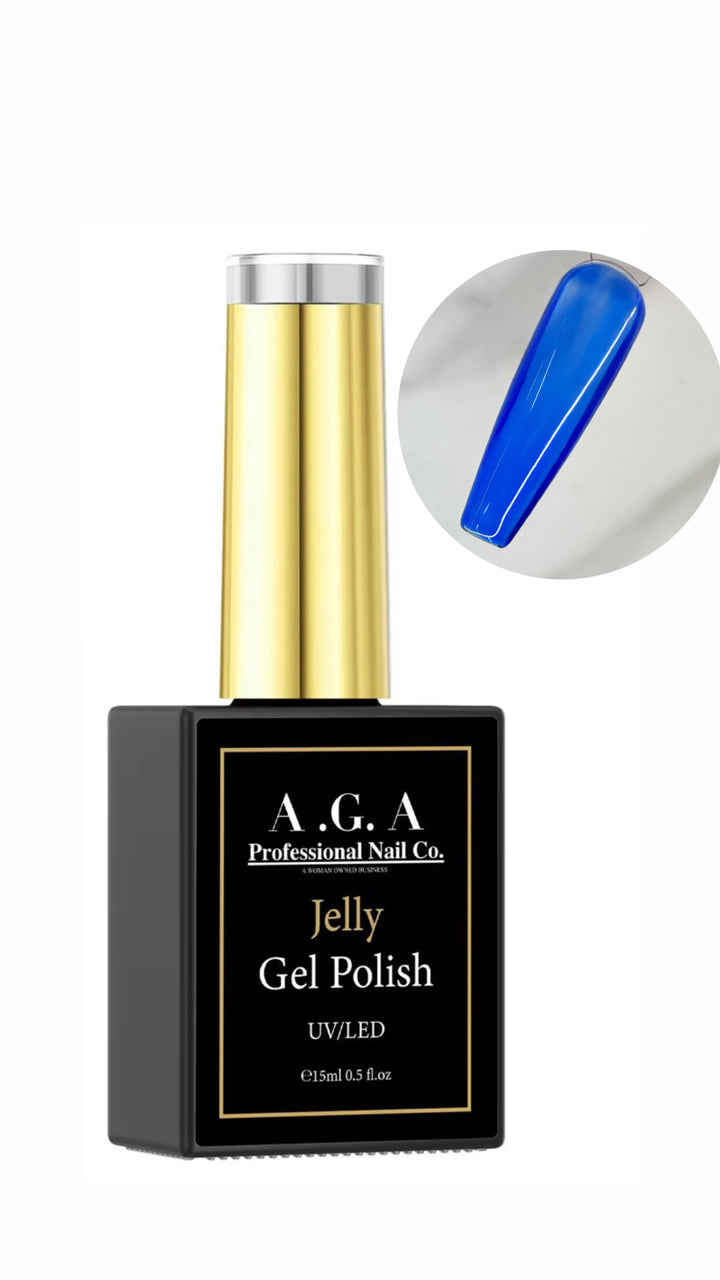 A.G.A JELLY POLSH #4 BLUE