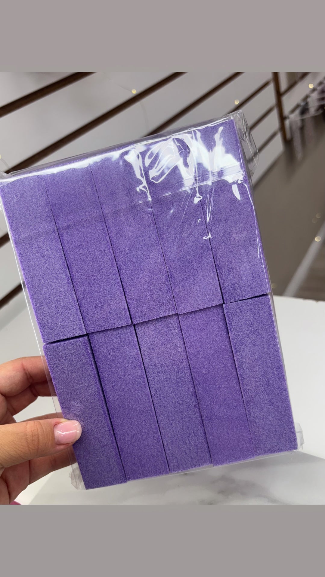 PURPLE NAIL BUFFER BLOCK FOR NAILS