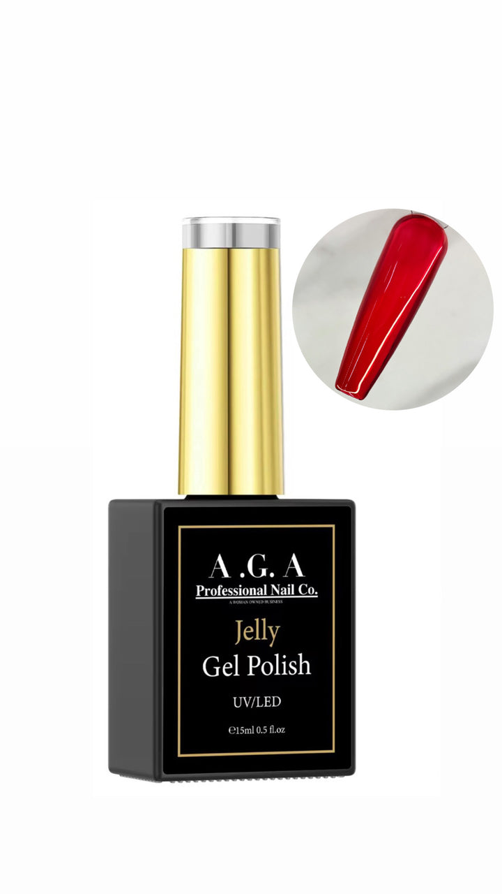A.G.A JELLY POLISH #9 red
