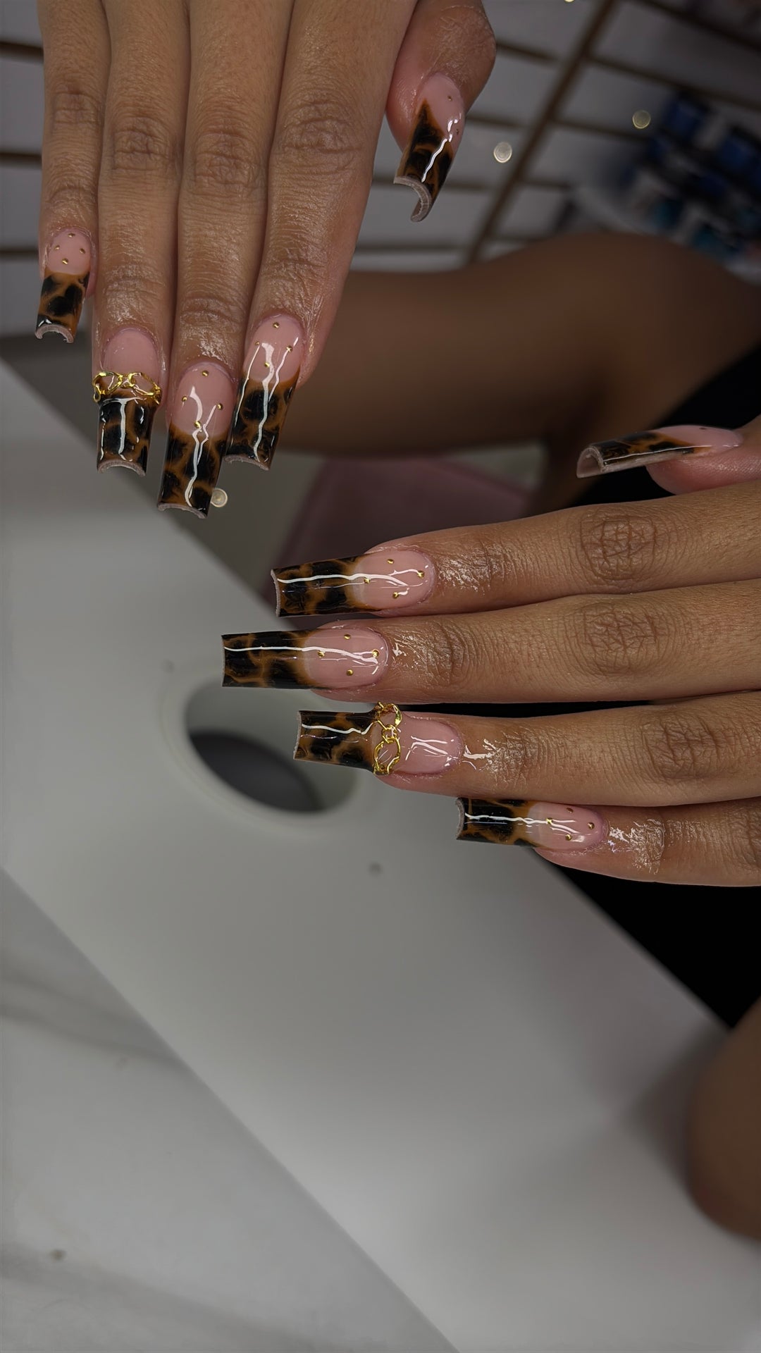 A.G.A FULL COVER NATURAL SQUARE LONG TIPS