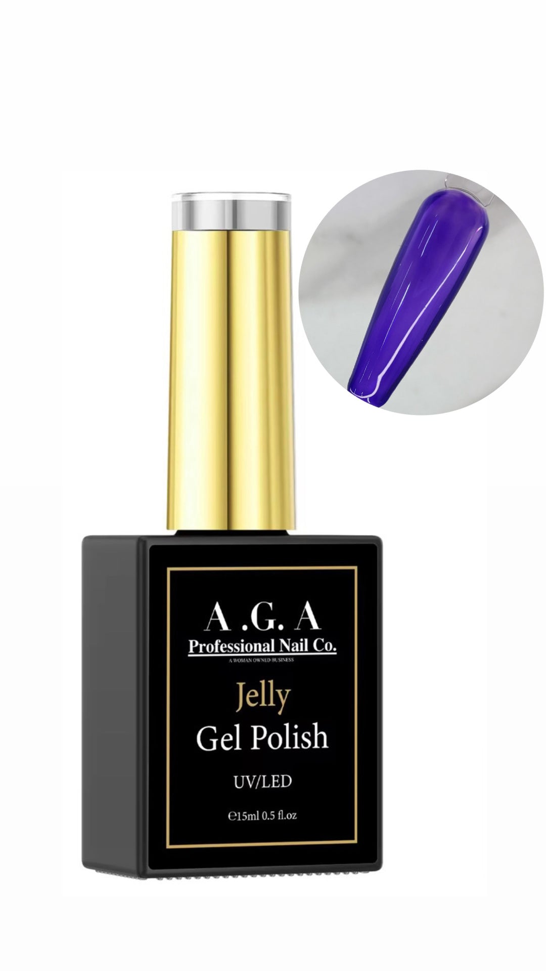 A.G.A JELLY GEL POLISH #5 PURPLE