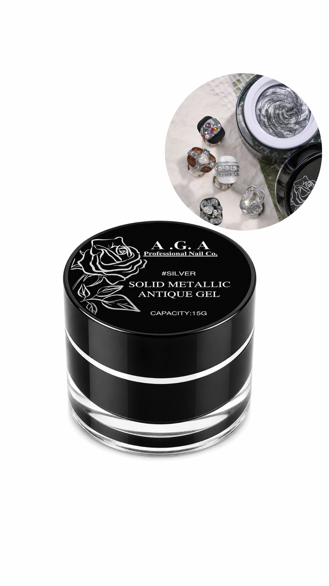 A.G.A ANTIQUE SILVER 3D MOLDING GEL