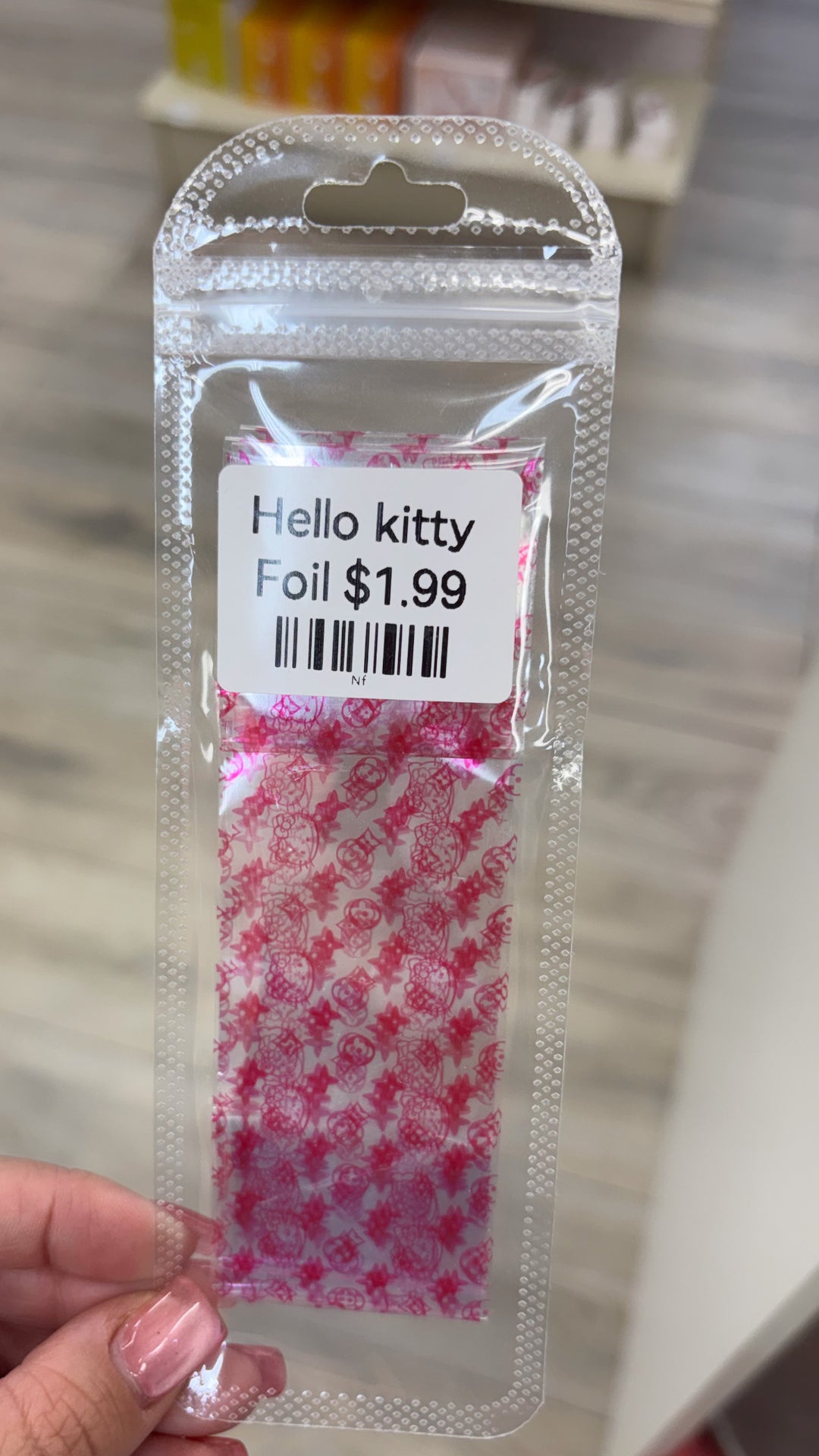 PINK HK LOGO TRANSFER FOIL