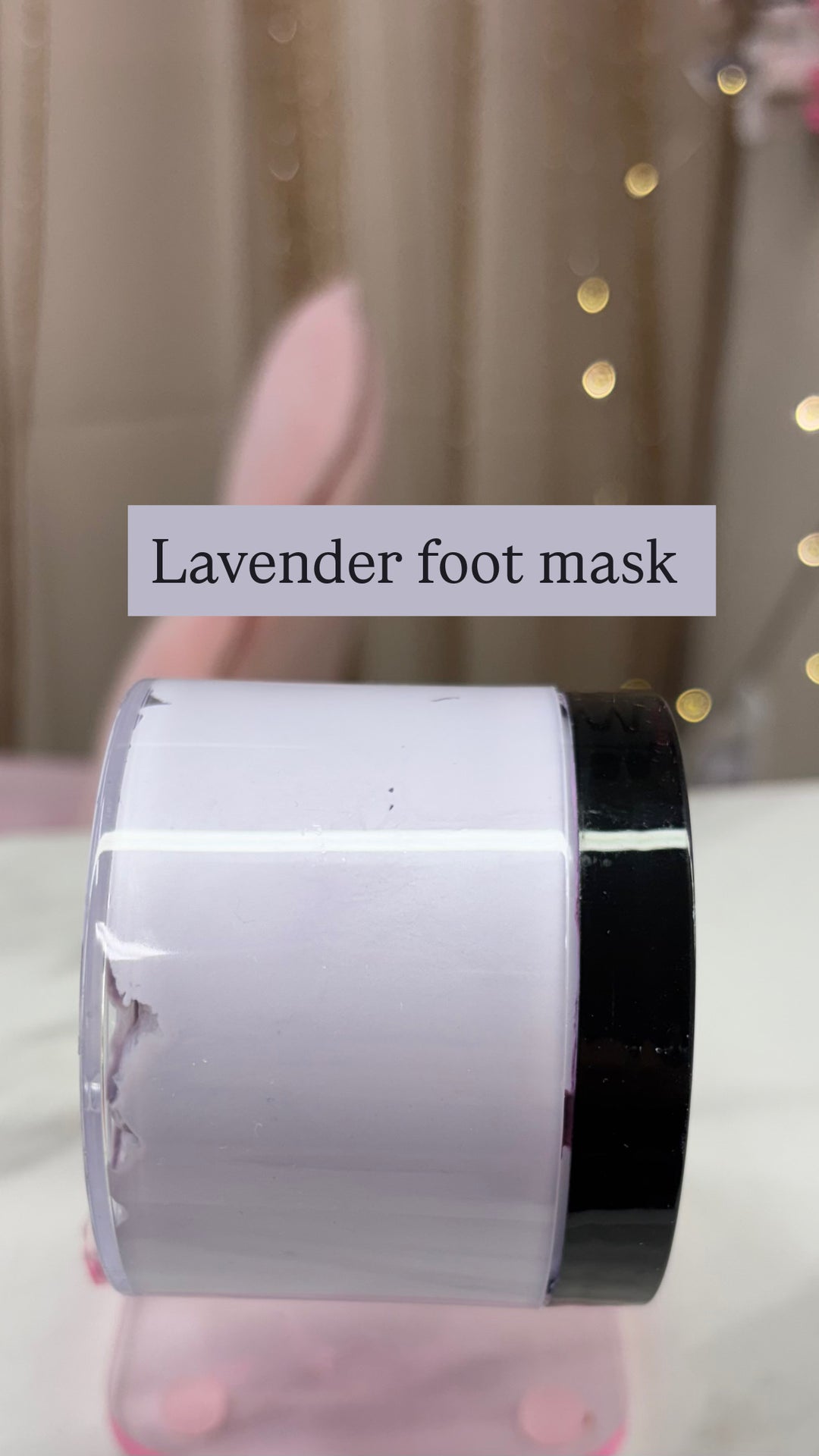 Lavender mud foot mask