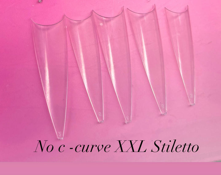 A.G.A NO -C CURVE STILETTO HALF COVER TIPS