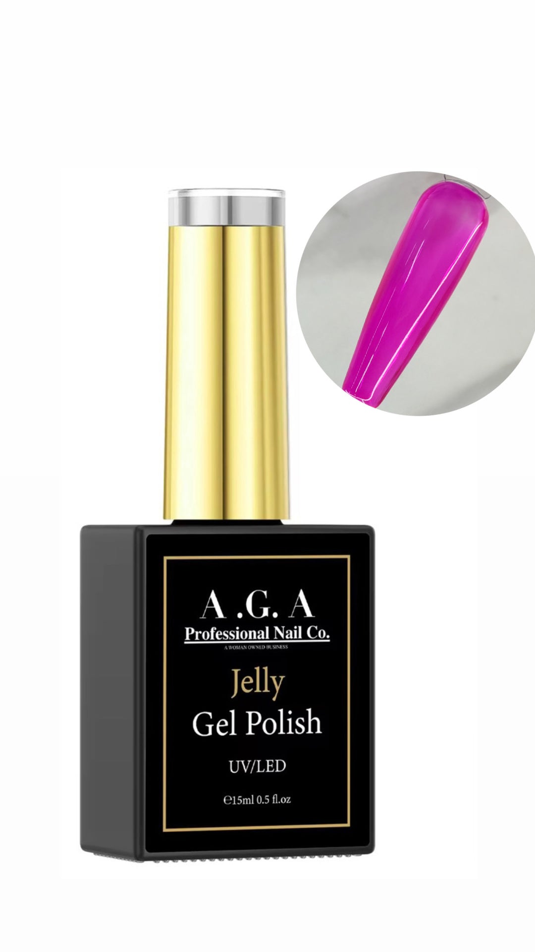 A.G.A JELLY GEL POLISH #08 PINK