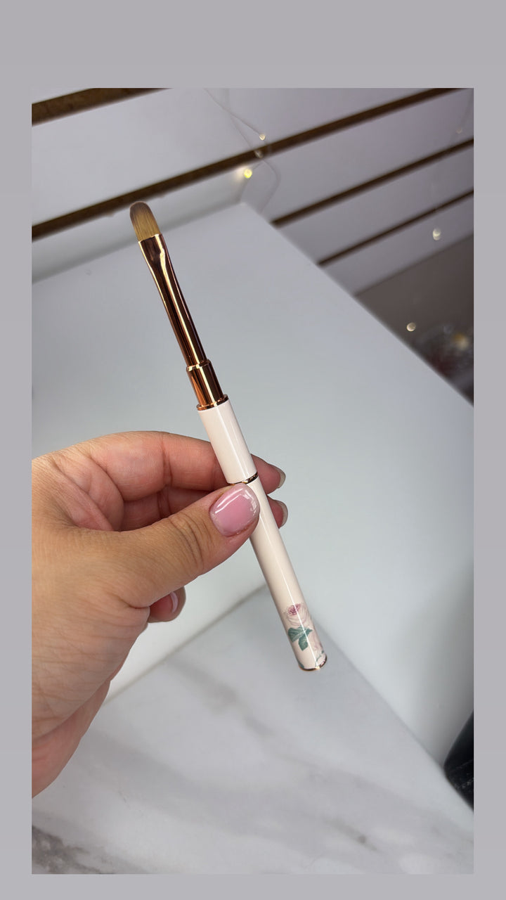 DOUBLE ENDED ROSE GEL BRUSH + SPATULA